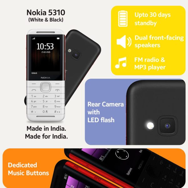 Nokia 5310 Dual Sim Black and Red