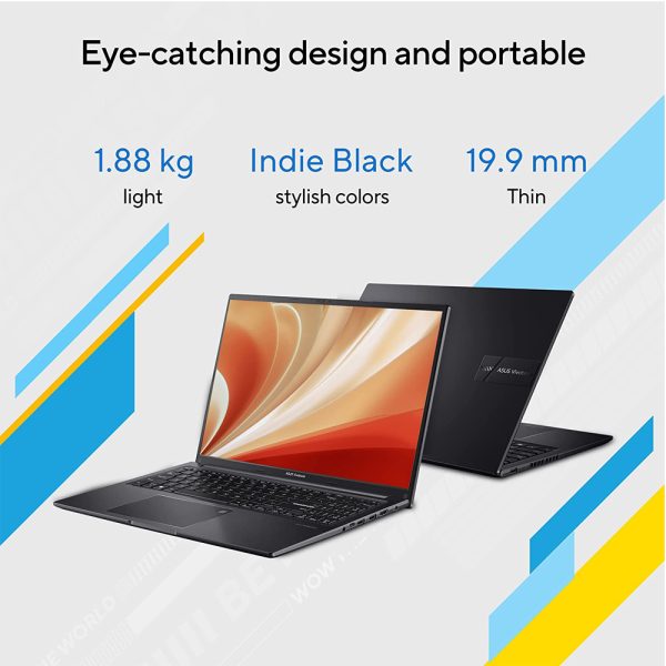 Buy ASUS Vivobook 16 (2023) Intel Core i5-13500H 13th Gen 16 inch FHD+ Display – X1605VA-MB541WS | Thin & Light Laptop (16GB/512GB SSD/Intel Iris Xᵉ/Win 11/Office 2021/Backlit KB/Fingerprint/Black/1.88 kg)