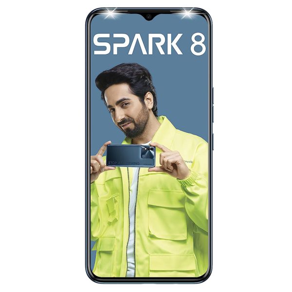 Buy Tecno Spark 8 Atlantic Blue (4GB RAM 64GB Storage) | 16MP Dual AI Camera | 8MP Selfie Camera with Dual Flashlight